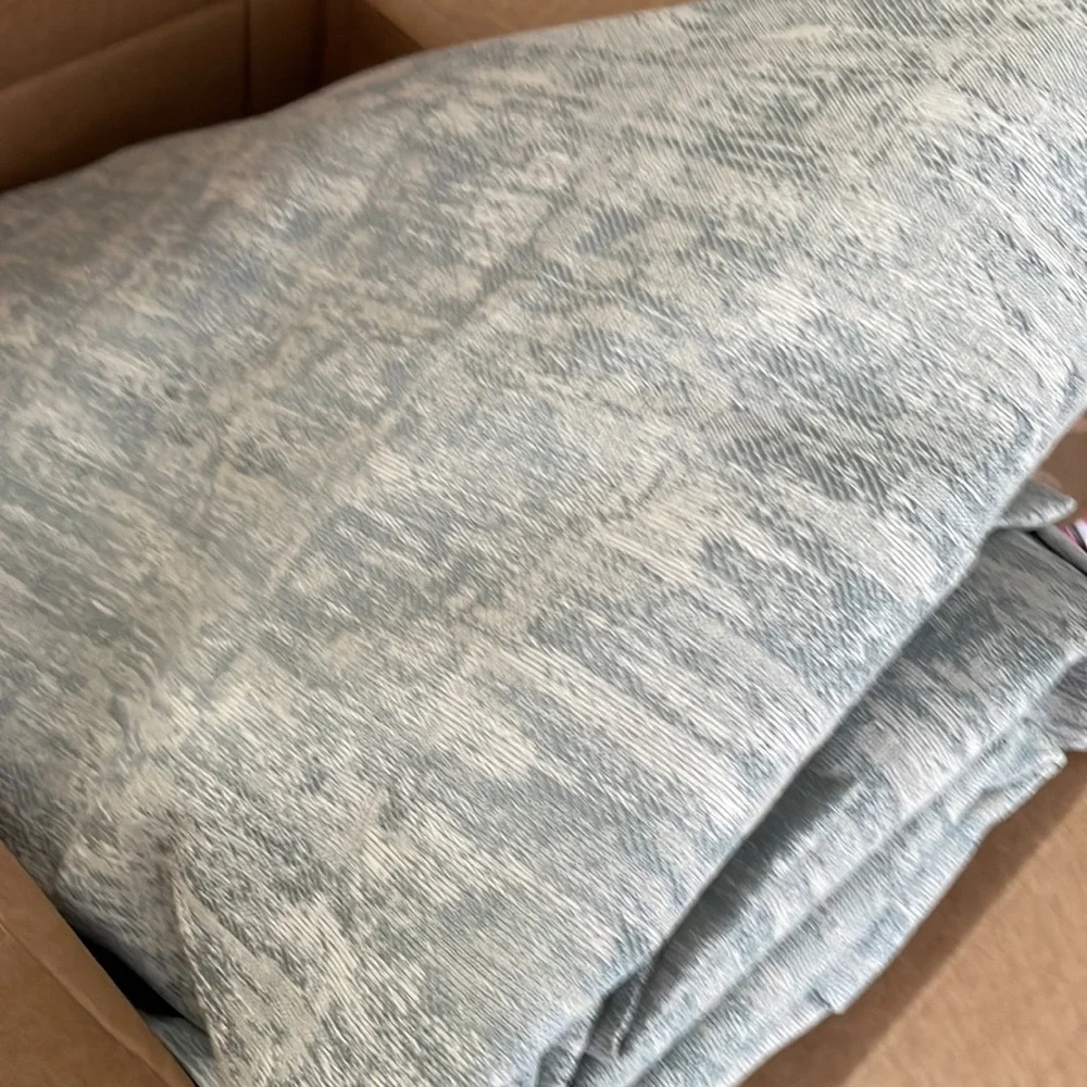 West Elm jacquard curtain 48 x 96